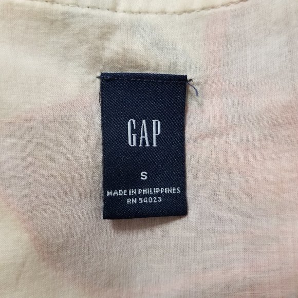 GAP top Small floral pattern wrap front tie side surplice v-neck Y2K VINTAGE - Picture 12 of 13